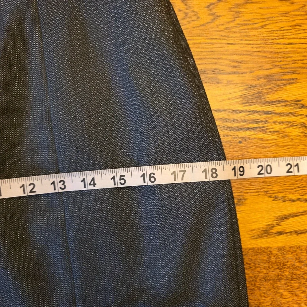 Antonio Melani 4 Womens Grey Cowl Neck Short Sleeve Work Dress Button Cuffs - Picture 7 of 15